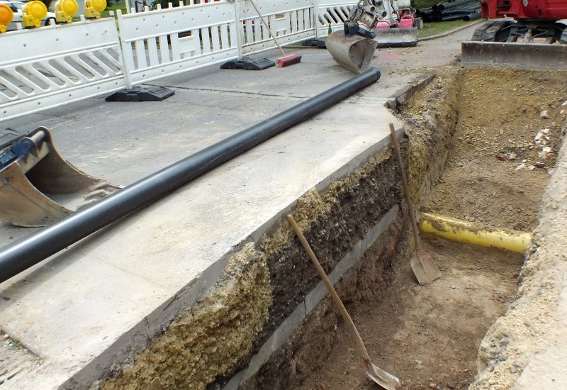 Die Baustelle ist weit vorangeschritten