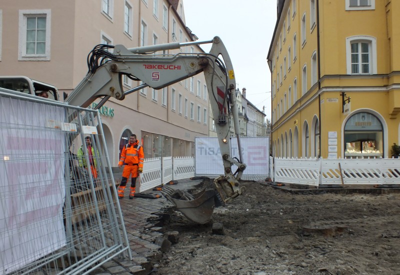 Der barrierefreie Umbau der Altstadt hat begonnen