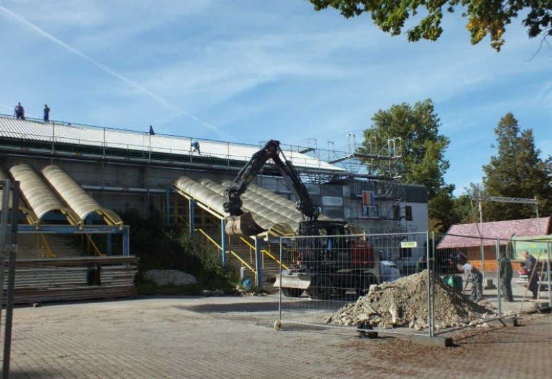 Auch außen waren noch viele Kleinigkeiten zu erledigen