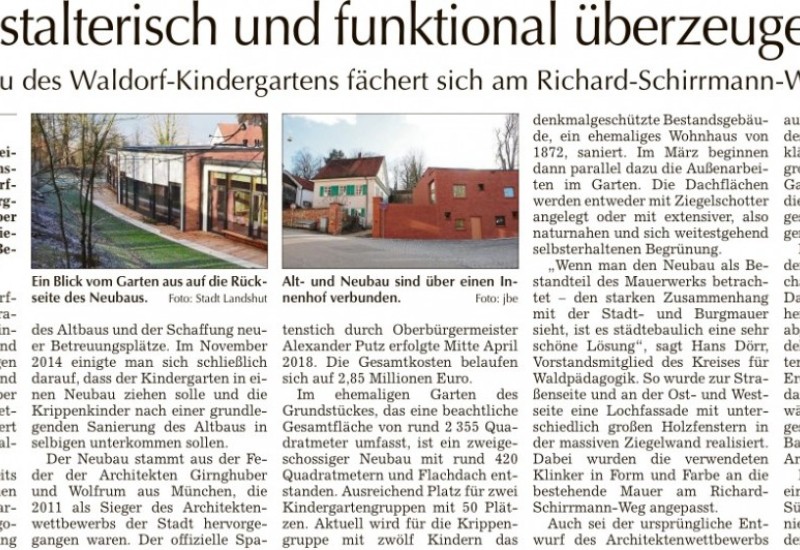 Artikel der Landshuter Zeitung von Janine Bergmann